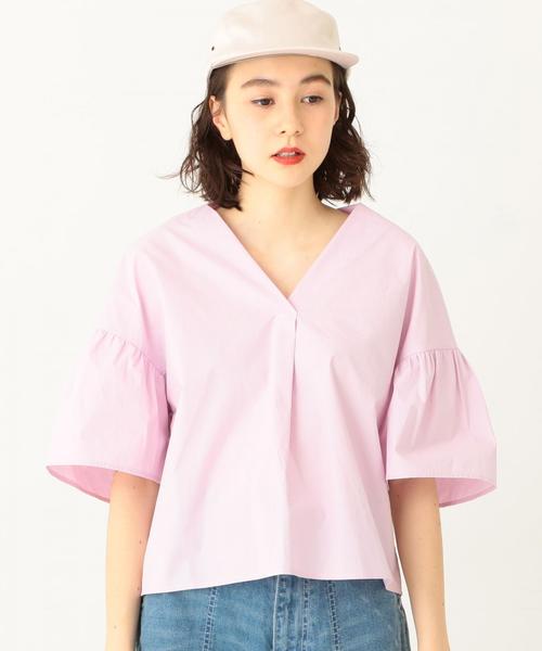 Another Edition(アナザーエディション)の「バックツイストブラウス ◆(シャツ/ブラウス・レディース・オフホワイト/ライラック・フリー)」の5枚目の写真