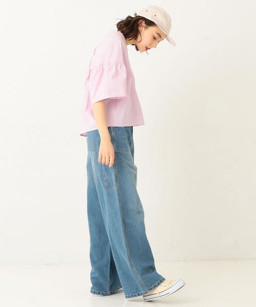 Another Edition(アナザーエディション)の「バックツイストブラウス ◆(シャツ/ブラウス・レディース・オフホワイト/ライラック・フリー)」の20枚目の写真