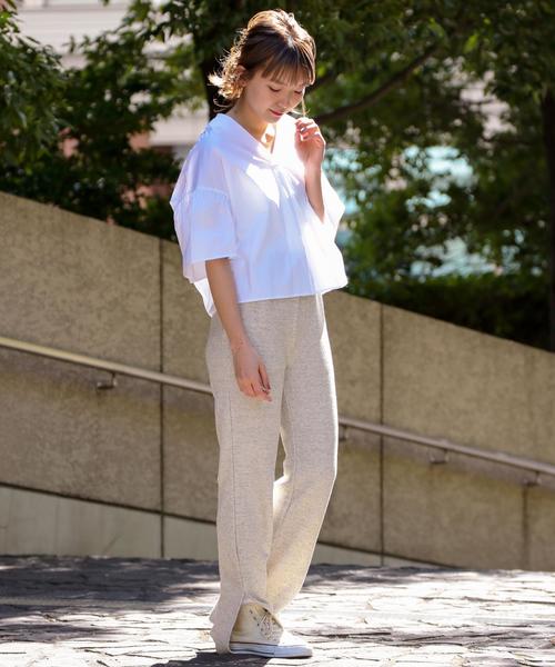 Another Edition(アナザーエディション)の「バックツイストブラウス ◆(シャツ/ブラウス・レディース・オフホワイト/ライラック・フリー)」の15枚目の写真