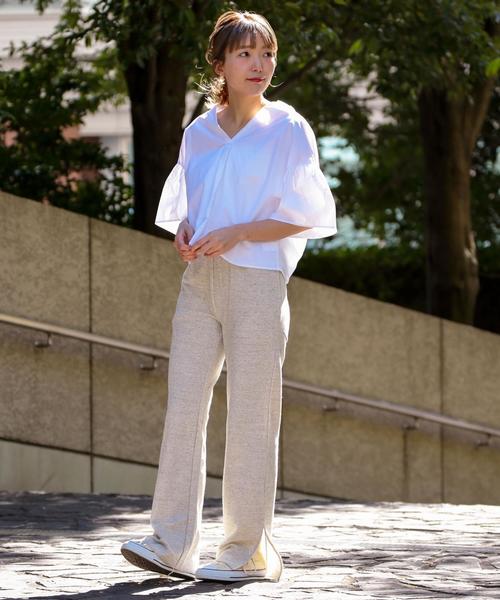 Another Edition(アナザーエディション)の「バックツイストブラウス ◆(シャツ/ブラウス・レディース・オフホワイト/ライラック・フリー)」の7枚目の写真