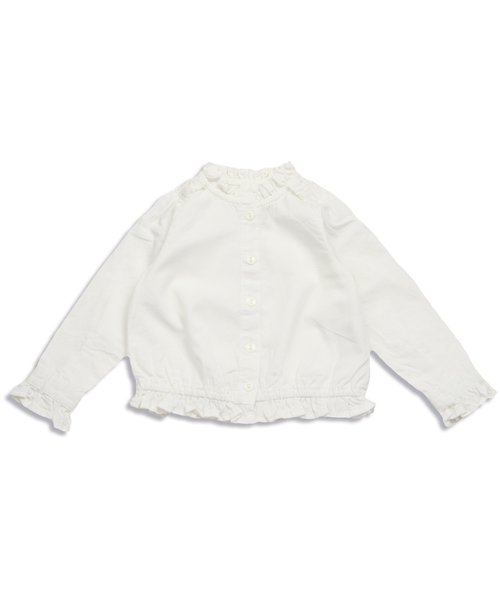 apres les cours(アプレレクール)の「フォーマルブラウス(シャツ/ブラウス・キッズ・オフホワイト/サックスブルー・120/140/100/110/130/90)」の1枚目の写真