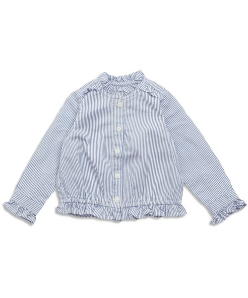 apres les cours(アプレレクール)の「フォーマルブラウス(シャツ/ブラウス・キッズ・オフホワイト/サックスブルー・120/140/100/110/130/90)」の2枚目の写真