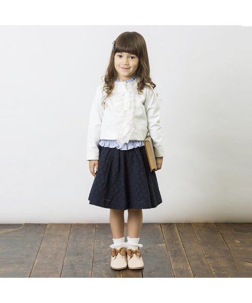 apres les cours(アプレレクール)の「フォーマルブラウス(シャツ/ブラウス・キッズ・オフホワイト/サックスブルー・120/140/100/110/130/90)」の3枚目の写真