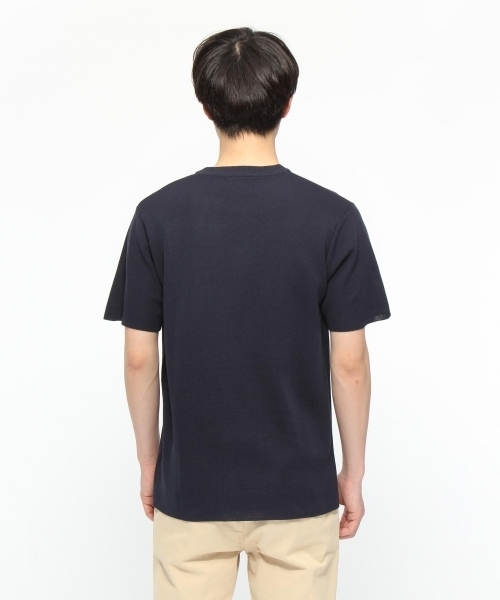 LAKOLE(ラコレ)の「【ドライタッチ】ミラノリブショートスリーブTEE / LAKOLE(ニット/セーター・メンズ・ホワイト/ネイビー/ブラック/オリーブ/ベージュ・SMALL/LARGE/MEDIUM)」の13枚目の写真