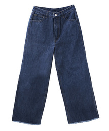 Luz Llena | サイドスリットワイドデニムパンツ(デニムパンツ)