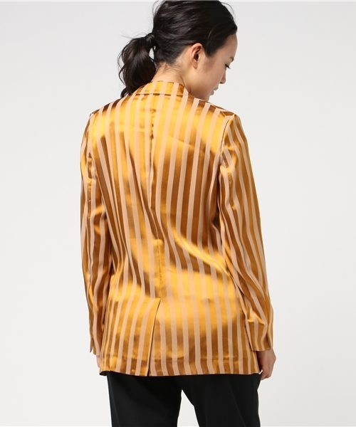 forte_forte（フォルテフォルテ）の「forteforte(フォルテフォルテ) ストライプジャケット（テーラードジャケット・レディース・ゴールド・0/1）」の5枚目の写真