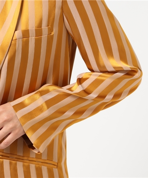 forte_forte（フォルテフォルテ）の「forteforte(フォルテフォルテ) ストライプジャケット（テーラードジャケット・レディース・ゴールド・0/1）」の7枚目の写真