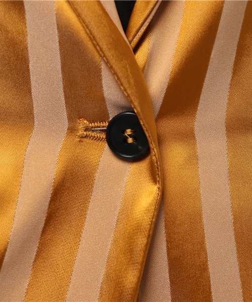 forte_forte（フォルテフォルテ）の「forteforte(フォルテフォルテ) ストライプジャケット（テーラードジャケット・レディース・ゴールド・0/1）」の10枚目の写真