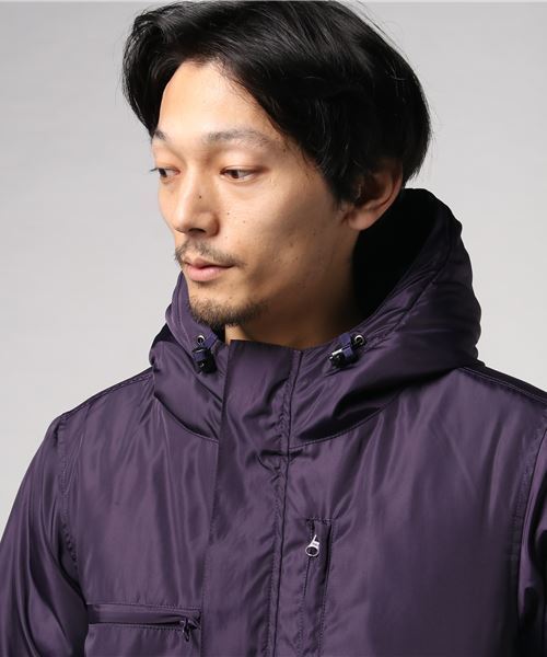 FTC（エフティーシー）の「HOODED PUFFY JACKET（ナイロンジャケット・メンズ・ネイビー/ブラック/パープル・LARGE/MEDIUM/SMALL/X-LARGE）」の7枚目の写真