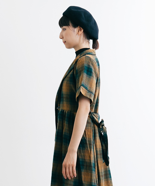 MERLOT（メルロー）の「シャドウチェック柄シャツワンピース1179（シャツワンピース・レディース・ネイビー/レッド/グリーン・FREE）」の18枚目の写真