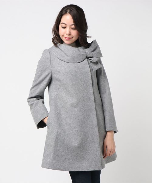 WILLSELECTION(ウィルセレクション)の「モッサリボンコート ◆(その他アウター・レディース・ライトグレー/レッド系その他/レッド/ブラック系その他/ブラック系その他2/ボルドー/レッド系その他2/グレー系その他/グレー/レッド系その他3/アイボリー/ブラック・SMALL/MEDIUM)」の18枚目の写真