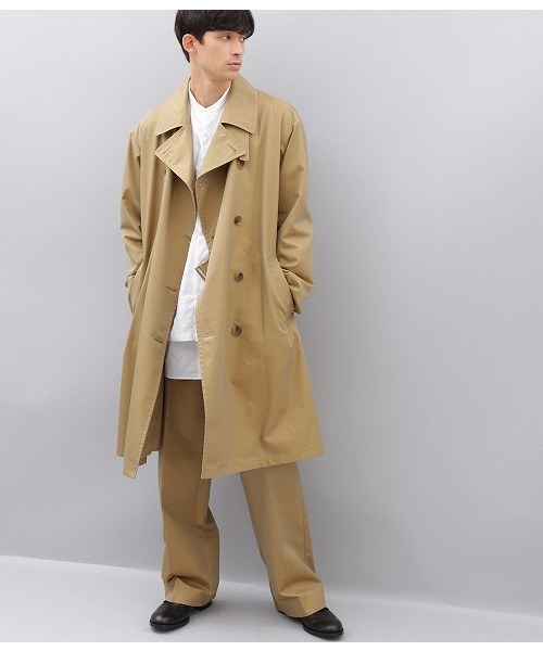 ADAM ET ROPE'(アダムエロペ)の「ワイドスラックス(スラックス・メンズ・ベージュ/ネイビー・M/L)」の6枚目の写真