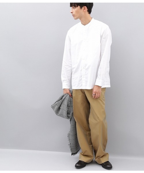 ADAM ET ROPE'(アダムエロペ)の「ワイドスラックス(スラックス・メンズ・ベージュ/ネイビー・M/L)」の13枚目の写真