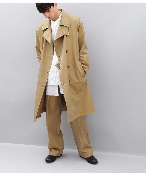 ADAM ET ROPE'(アダムエロペ)の「ワイドスラックス(スラックス・メンズ・ベージュ/ネイビー・M/L)」の15枚目の写真