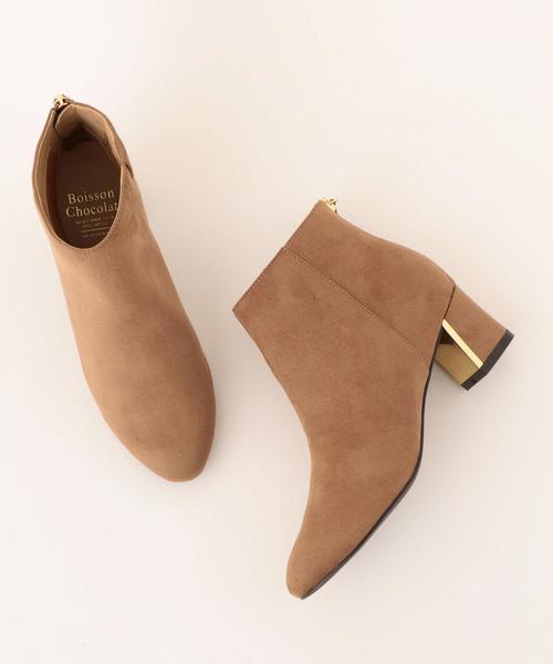 Boisson Chocolat（ボワソンショコラ）の「BFCﾒﾀﾙﾋｰﾙSBT55○（ブーツ・レディース・オリーブ/その他/ブラック/ベージュ・23.5cm/23cm/22.5cm/22cm/25cm/24.5cm/24cm）」の2枚目の写真