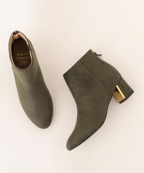 Boisson Chocolat（ボワソンショコラ）の「BFCﾒﾀﾙﾋｰﾙSBT55○（ブーツ・レディース・オリーブ/その他/ブラック/ベージュ・23.5cm/23cm/22.5cm/22cm/25cm/24.5cm/24cm）」の3枚目の写真