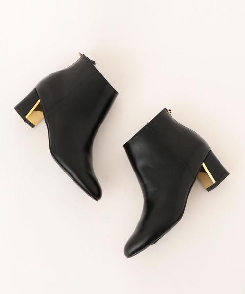 Boisson Chocolat（ボワソンショコラ）の「BFCﾒﾀﾙﾋｰﾙSBT55○（ブーツ・レディース・オリーブ/その他/ブラック/ベージュ・23.5cm/23cm/22.5cm/22cm/25cm/24.5cm/24cm）」の4枚目の写真