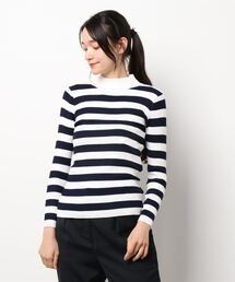 4typeベーシックリブニットトップス