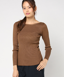 KOBE LETTUCE | 女性らしいシルエットを演出☆着回し力抜群！ベーシックリブニット/トップス/レディース[C2717]神戸レタス(ニット/セーター)