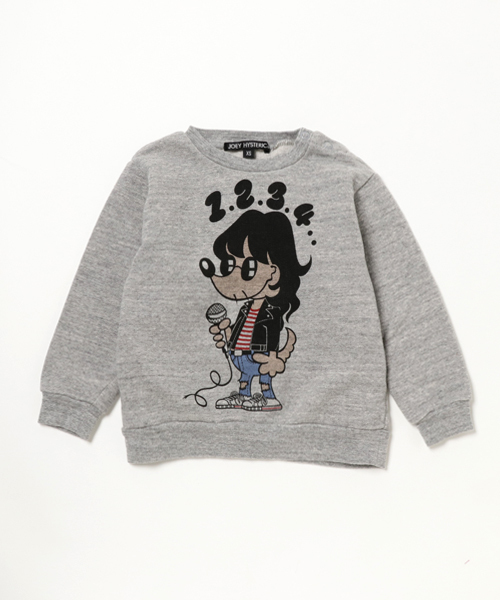 JOEY HYSTERIC（ジョーイヒステリック）の「JOEY-1234 pt スウェット【XS/S/M】（スウェット・キッズ・ブラック/グレー/マジェンタ・X-SMALL/SMALL/MEDIUM）」の2枚目の写真