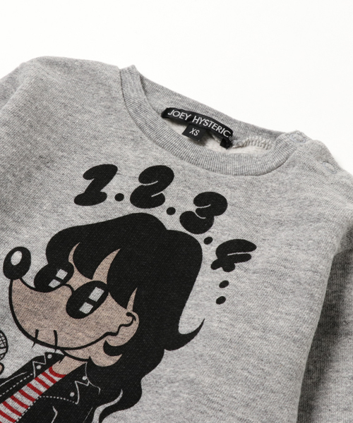 JOEY HYSTERIC（ジョーイヒステリック）の「JOEY-1234 pt スウェット【XS/S/M】（スウェット・キッズ・ブラック/グレー/マジェンタ・X-SMALL/SMALL/MEDIUM）」の6枚目の写真