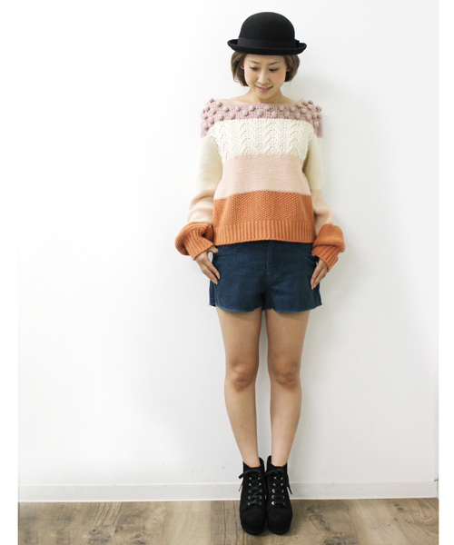 Kastane（カスタネ）の「デニムショートパンツ（その他パンツ・レディース・インディゴブルー/ケミカルウォッシュ/ライトベージュ/ブラック/ターコイズブルー/レッド/サンドベージュ/イエロー/ベージュ/その他1/ブラック系その他/アニマル/ピンクベージュ/ライトグリーン/ダークブルー・SMALL/MEDIUM）」の8枚目の写真