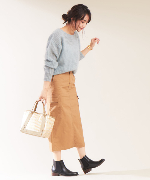 PICHE ABAHOUSE（ピシェ アバハウス）の「追加生産【WEB別注】サイドゴアブーツ（ブーツ・レディース・ブラック/ダークブラウン・S/M/L）」の21枚目の写真