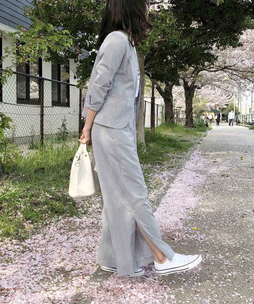 PICCIN(ピッチン)の「コードレーンワイドパンツ(その他パンツ・レディース・ベージュ/ネイビー/ライトグリーン・MEDIUM/LARGE)」の14枚目の写真