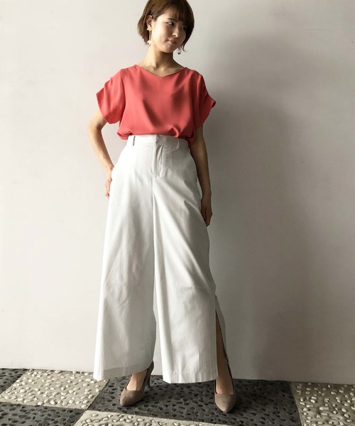 PICCIN(ピッチン)の「コードレーンワイドパンツ(その他パンツ・レディース・ベージュ/ネイビー/ライトグリーン・MEDIUM/LARGE)」の18枚目の写真