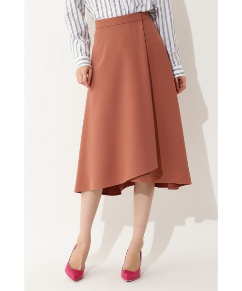 22 OCTOBRE（ヴァンドゥ－オクトーブル）の「ラップフレアスカート（スカート・レディース・ピンク/ブルー/ナチュラル・36/38）」の3枚目の写真