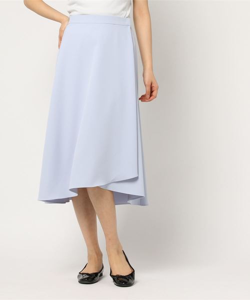 22 OCTOBRE（ヴァンドゥ－オクトーブル）の「ラップフレアスカート（スカート・レディース・ピンク/ブルー/ナチュラル・36/38）」の7枚目の写真