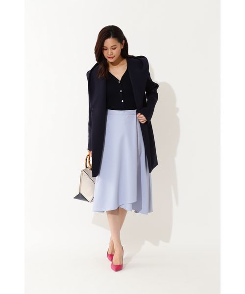 22 OCTOBRE（ヴァンドゥ－オクトーブル）の「ラップフレアスカート（スカート・レディース・ピンク/ブルー/ナチュラル・36/38）」の18枚目の写真