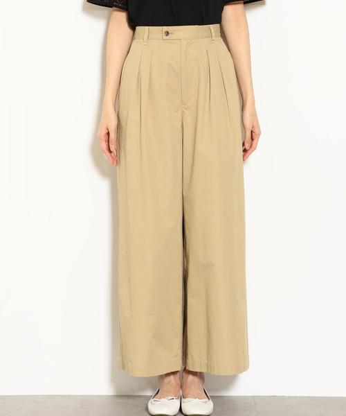 green label relaxing（グリーンレーベルリラクシング）の「◆SC ハイウエスト タック チノパンツ ◆（その他パンツ・レディース・ライトグレー/ベージュ/イエロー・40/38/36/34）」の14枚目の写真