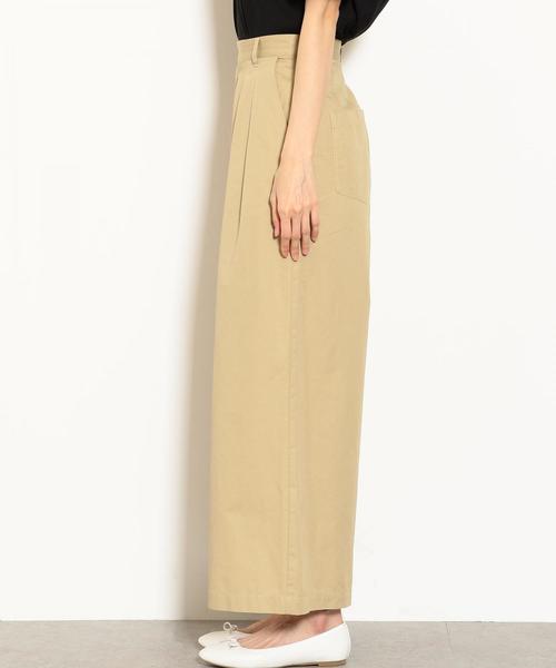 green label relaxing（グリーンレーベルリラクシング）の「◆SC ハイウエスト タック チノパンツ ◆（その他パンツ・レディース・ライトグレー/ベージュ/イエロー・40/38/36/34）」の15枚目の写真