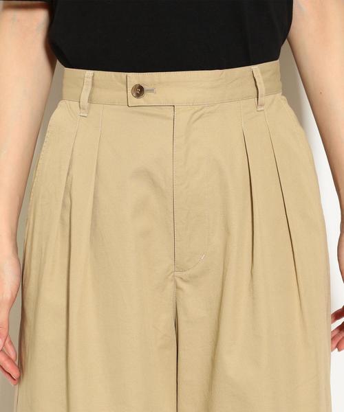 green label relaxing（グリーンレーベルリラクシング）の「◆SC ハイウエスト タック チノパンツ ◆（その他パンツ・レディース・ライトグレー/ベージュ/イエロー・40/38/36/34）」の7枚目の写真