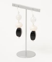 【manatula】大人カラー　ピンクモノトーンピアス