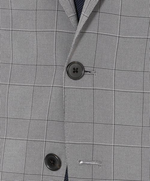 green label relaxing（グリーンレーベルリラクシング）の「ACTIVE PLUS グレンチェック 2B NT 2PP- ジャケット＜ストレッチ、防シワ、ウォッシャブル＞ ◆（テーラードジャケット・メンズ・ダークグレー/ネイビー・42/44/46/48/50）」の10枚目の写真