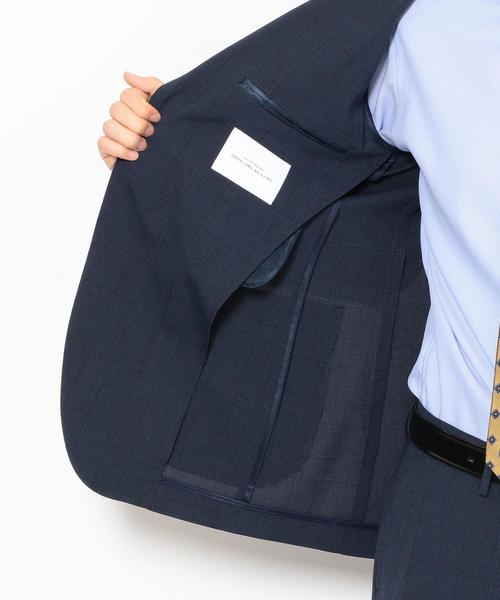 green label relaxing（グリーンレーベルリラクシング）の「ACTIVE PLUS グレンチェック 2B NT 2PP- ジャケット＜ストレッチ、防シワ、ウォッシャブル＞ ◆（テーラードジャケット・メンズ・ダークグレー/ネイビー・42/44/46/48/50）」の13枚目の写真