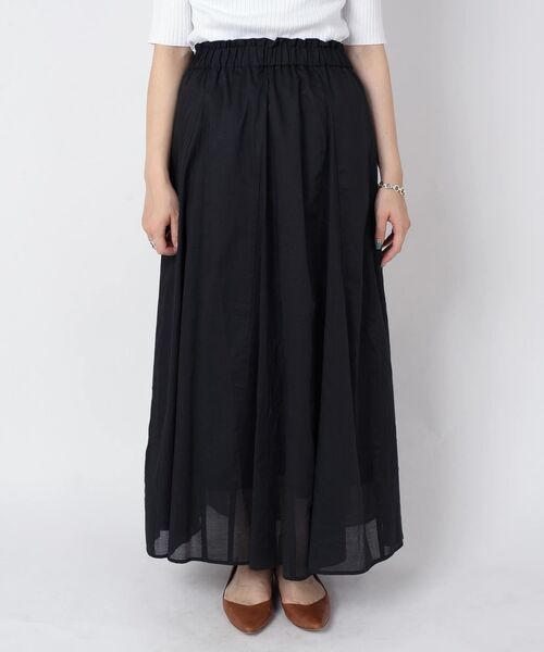 SHIPS（シップス）の「〈手洗い可能〉フレアマキシスカート◇（スカート・レディース・ブラック/ベージュ/オレンジ/ブルー/グリーン・ONE SIZE）」の9枚目の写真