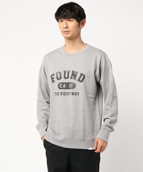 BAYFLOW(ベイフロー)の「カレッジスウェットプルオーバー(スウェット・メンズ・グレー/オフホワイト/イエロー・SMALL/MEDIUM/LARGE)」の1枚目の写真