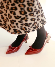 LE TALON | 4cmポインテッドリボンバックベルトパンプス◆(パンプス)