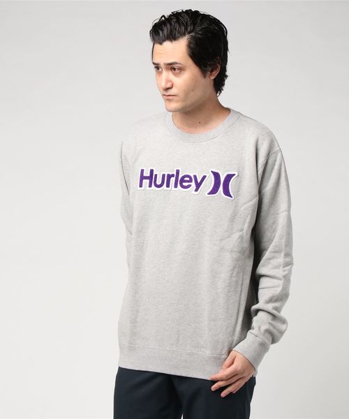 Hurley (ハーレー)の「OAO SENILE CREW NECK FLLECE/ハーレー 長袖 スウェット トレーナー(スウェット・メンズ・ブラック/ネイビー/グレー・SMALL/MEDIUM/LARGE/X-LARGE)」の3枚目の写真