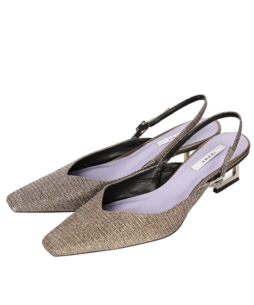 Ameri（アメリ）の「GLITTER BALLERINA PUMPS（パンプス）」 - WEAR