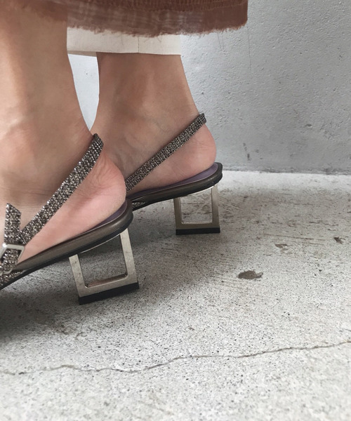 Ameri（アメリ）の「GLITTER BALLERINA PUMPS（パンプス）」 - WEAR