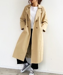 Futier land | 超ロング丈ベーシック・スプリングコート(トレンチコート)