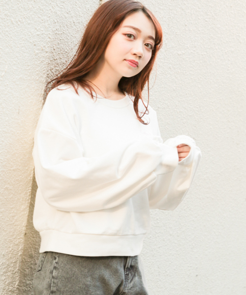 apres jour（アプレジュール）の「MA-1プリントスウェット【ZOZOTOWN限定アイテム】（スウェット・レディース・ブラック/ネイビー/オフホワイト/その他・フリー）」の6枚目の写真