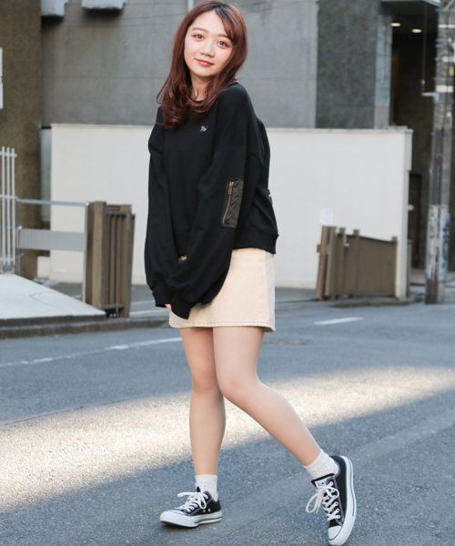 apres jour（アプレジュール）の「MA-1プリントスウェット【ZOZOTOWN限定アイテム】（スウェット・レディース・ブラック/ネイビー/オフホワイト/その他・フリー）」の17枚目の写真