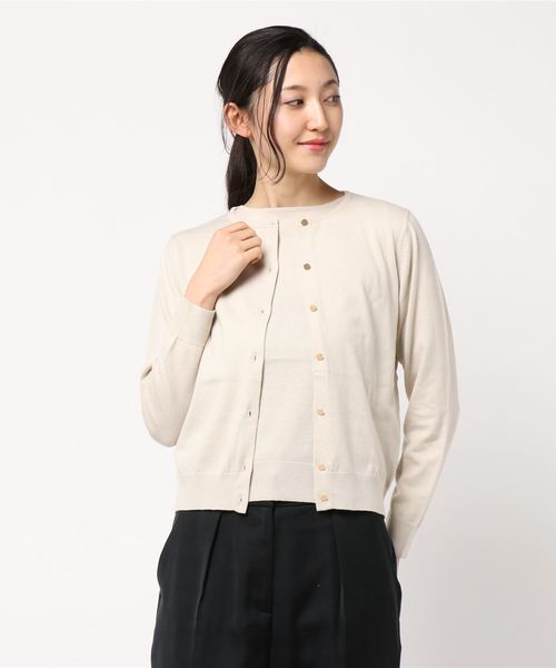 NATURAL BEAUTY(ナチュラルビューティー)の「ニットアンサンブル(アンサンブル・レディース・ベージュ/ネイビー/ピンク/ライトグリーン・38)」の10枚目の写真