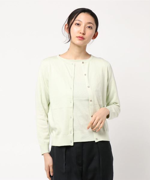 NATURAL BEAUTY(ナチュラルビューティー)の「ニットアンサンブル(アンサンブル・レディース・ベージュ/ネイビー/ピンク/ライトグリーン・38)」の9枚目の写真