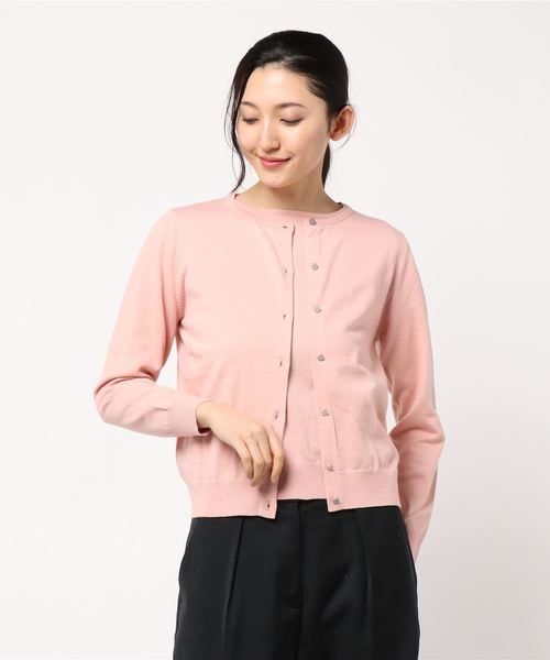 NATURAL BEAUTY(ナチュラルビューティー)の「ニットアンサンブル(アンサンブル・レディース・ベージュ/ネイビー/ピンク/ライトグリーン・38)」の8枚目の写真